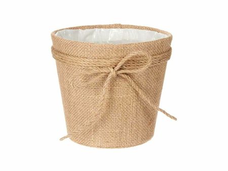 Cache-pot Lien Marron Tissu 16 x 15 x 16 cm (24 Unités) on Sale