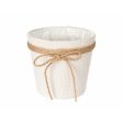 Cache-pot Lien Blanc Tissu 16 x 15 x 16 cm (24 Unités) Online